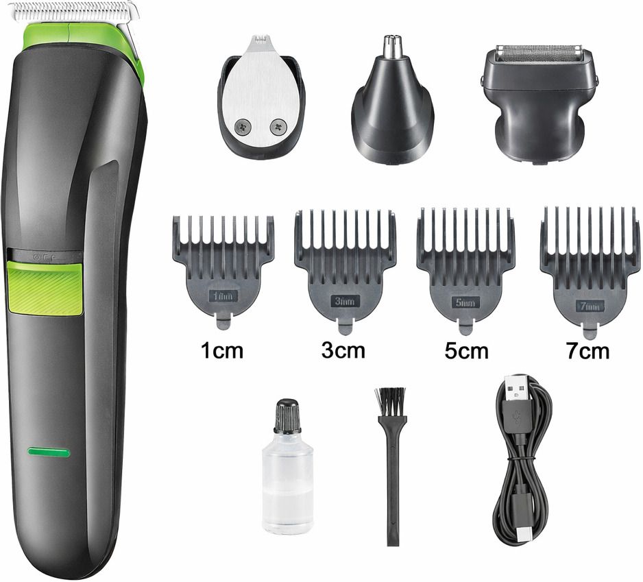 uzone UZE htcAT 1211 trimming kit for men shaving and all in one body grooming Fully Waterproof Grooming Kit 120 min Runtime 4 Length Settings-image-49