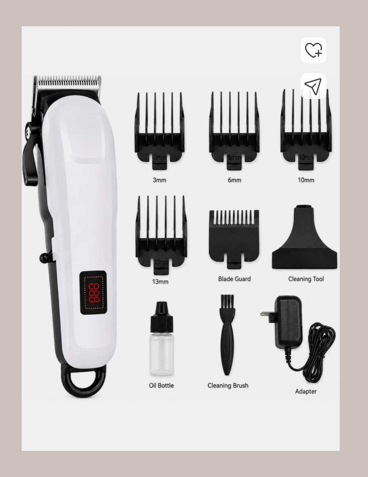 kesh W_Trimmer#247 Fully Waterproof Grooming Kit 190 min Runtime 4 Length Settings-image-43