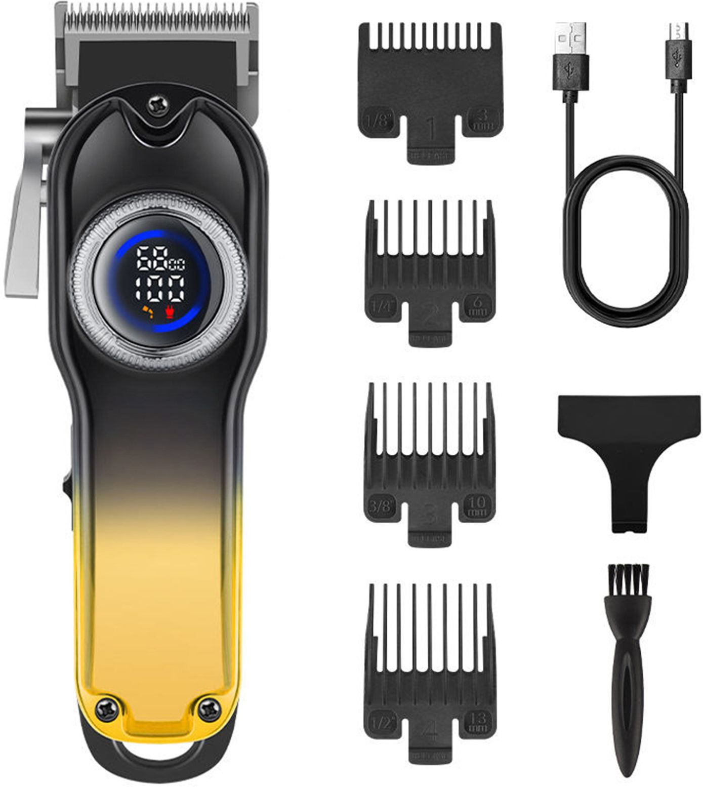 Retails Infinity Rechargeable Digital LED Display Professional Hair Clipper Cordless Trimmer 90 min Runtime 5 Length Settings-image-18
