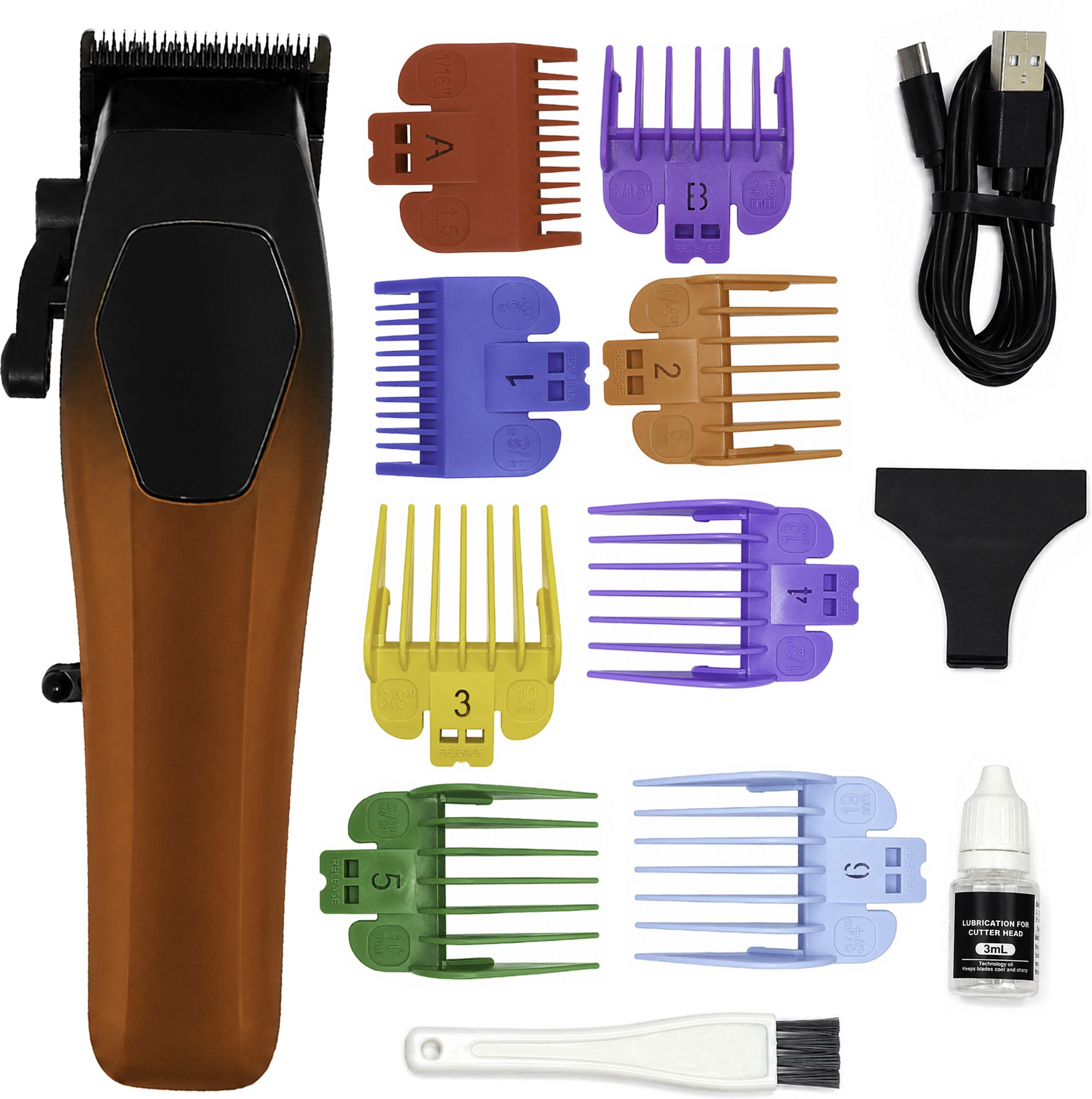 Butterrfly one Professional Cordless Barber Hair Clipper with LCD Display Grooming Kit 150 min Runtime 9 Length Settings-image-28
