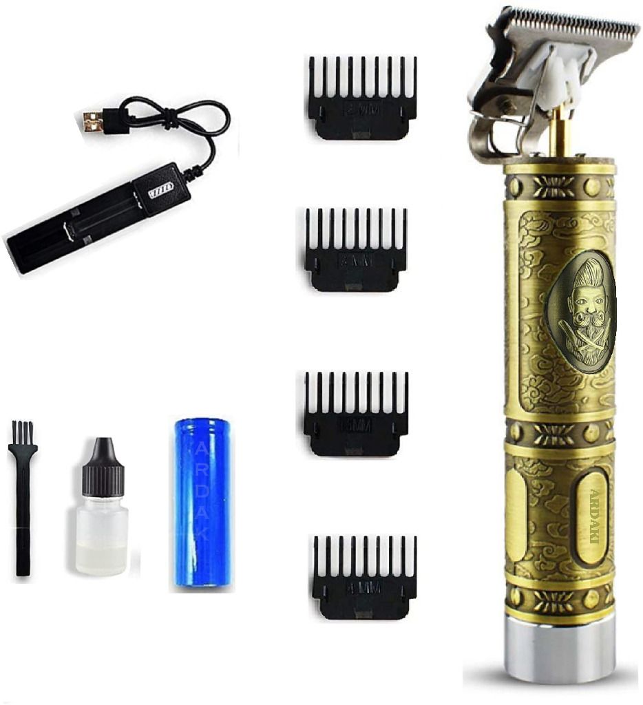 ARDAKI Rechargeable Hair Trimmer/Professional Beard Mustache Shaver for Men's,Full Body Grooming Kit 120 min Runtime 4 Length Settings