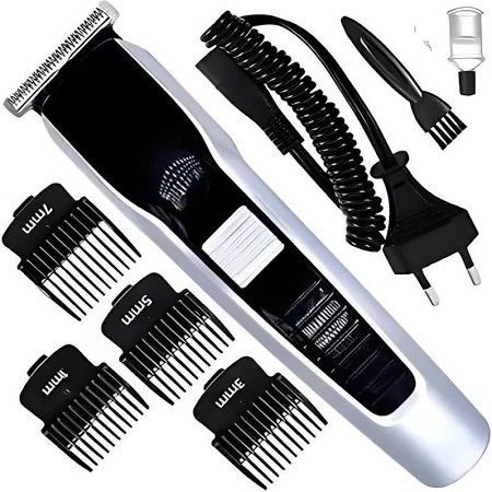 CLINLINSO 538 Trimmer men, 4 Combs for Hairs, Beard And Moustaches - Cordless Hair Trimmer Shaver For Men-image-36