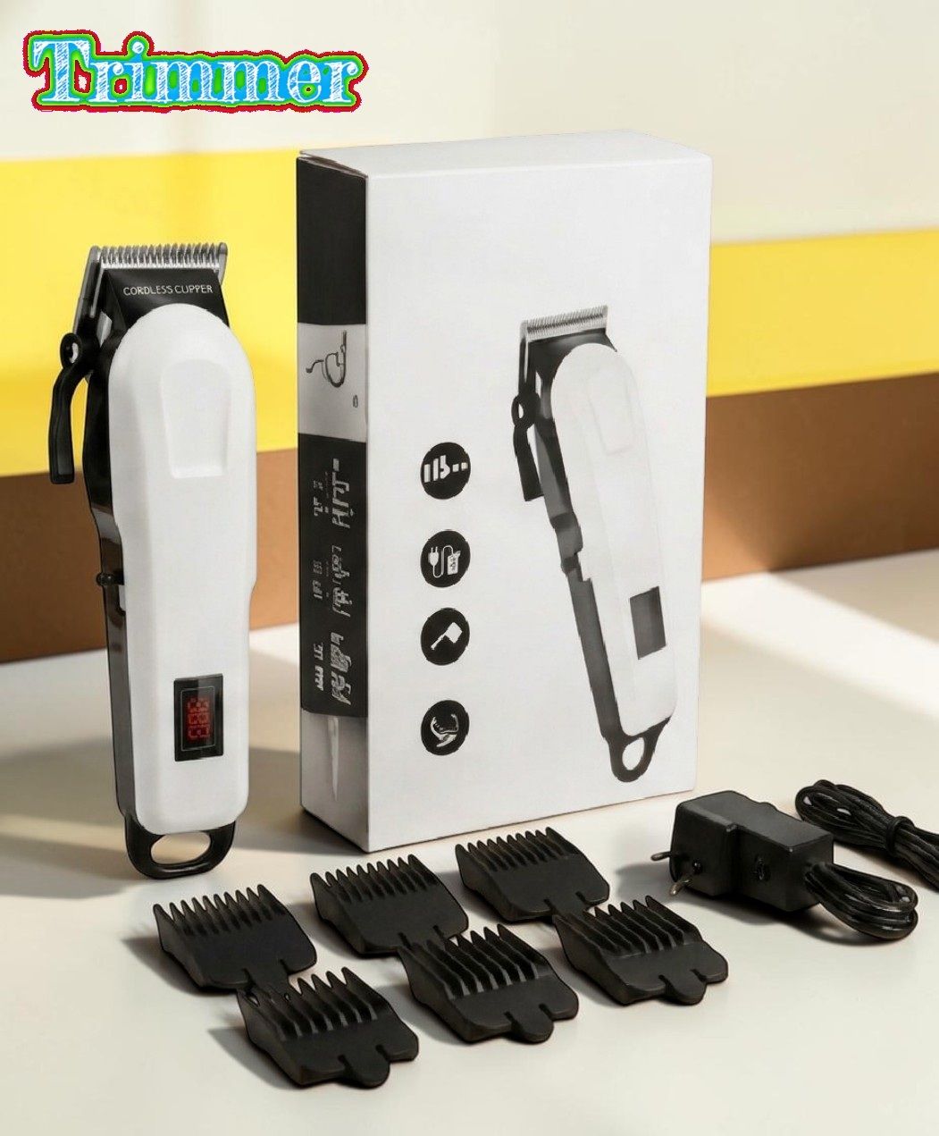 Stybits X276 Men Hair Trimmer Rechargeable Cordless Beard Clipper with USB Charging Fully Waterproof Trimmer 240 min Runtime 4 Length Settings-image-48