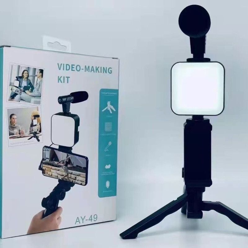 ETH UTILITY STORE 6-in-1 Video Vlogging Kit with Tripod, Mic & LED Light for YouTube Video Monopod Kit, Tripod Kit-image-23