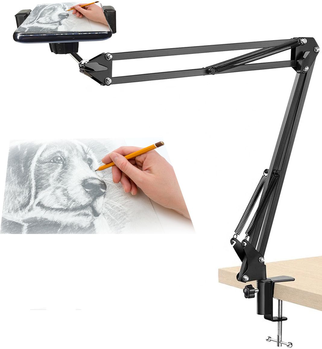 Wanzhow Photography Tripod Camera Stand with 360 Rotation for Overhead Video shooting Monopod, Tripod, Tripod Ball Head, Tripod Bracket, Tripod Clamp, Tripod Kit-image-19
