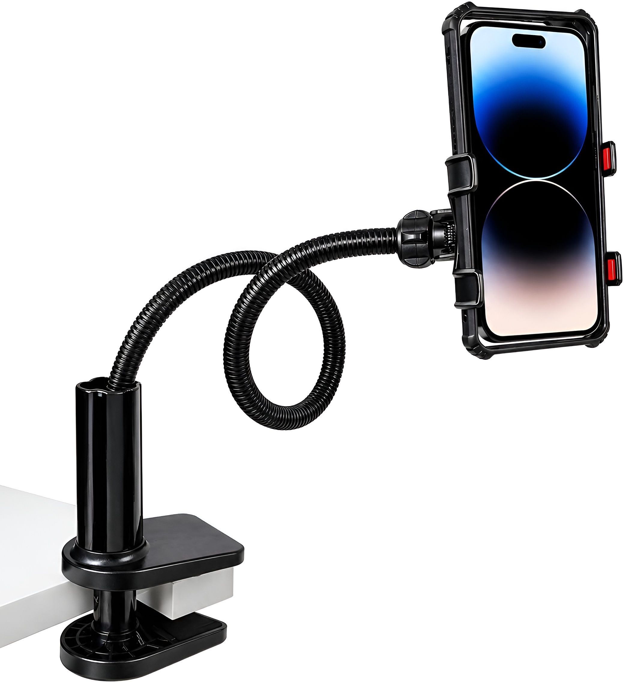 FITRIC Flexible Desk Clamp Mobile Holder Stand with Gooseneck Adjustable Arm Monopod-picture-32