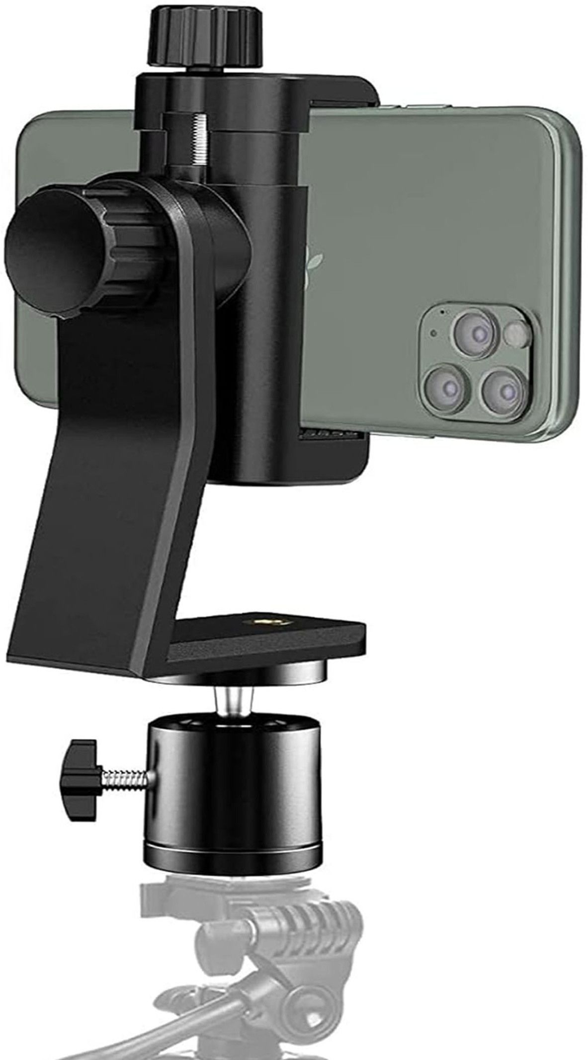 subton Ball Head for Tripod with 360 Mobile Holder |360 Angle Adjustment Tripod Mobile Holder with Vertical and Horizontal Mode Video Recording|Compatible with All Mobile Phone Tripods and Cameras Monopod, Tripod, Tripod Kit, Tripod Ball Head, Tripod Bracket, Tripod Clamp, Monopod Kit