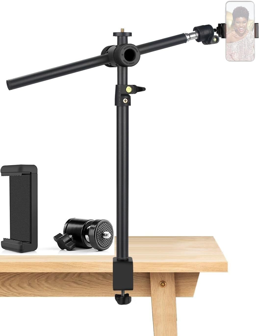 MILLETS Overhead Camera Mount Desk Stand, Camera Arm Desk Mount Monopod-image-13
