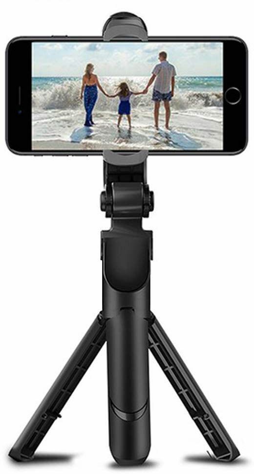 Ruhi Collection XT02 Bluetooth Extendable Selfie Stick with Wireless Remote and 2 Level Fill Light for Making TikTok, Vlog Videos and Tripod Stand Selfie Stick for for Mobile and All Smart Phones Tripod Tripod Kit, Monopod Kit, Tripod Clamp-image-20