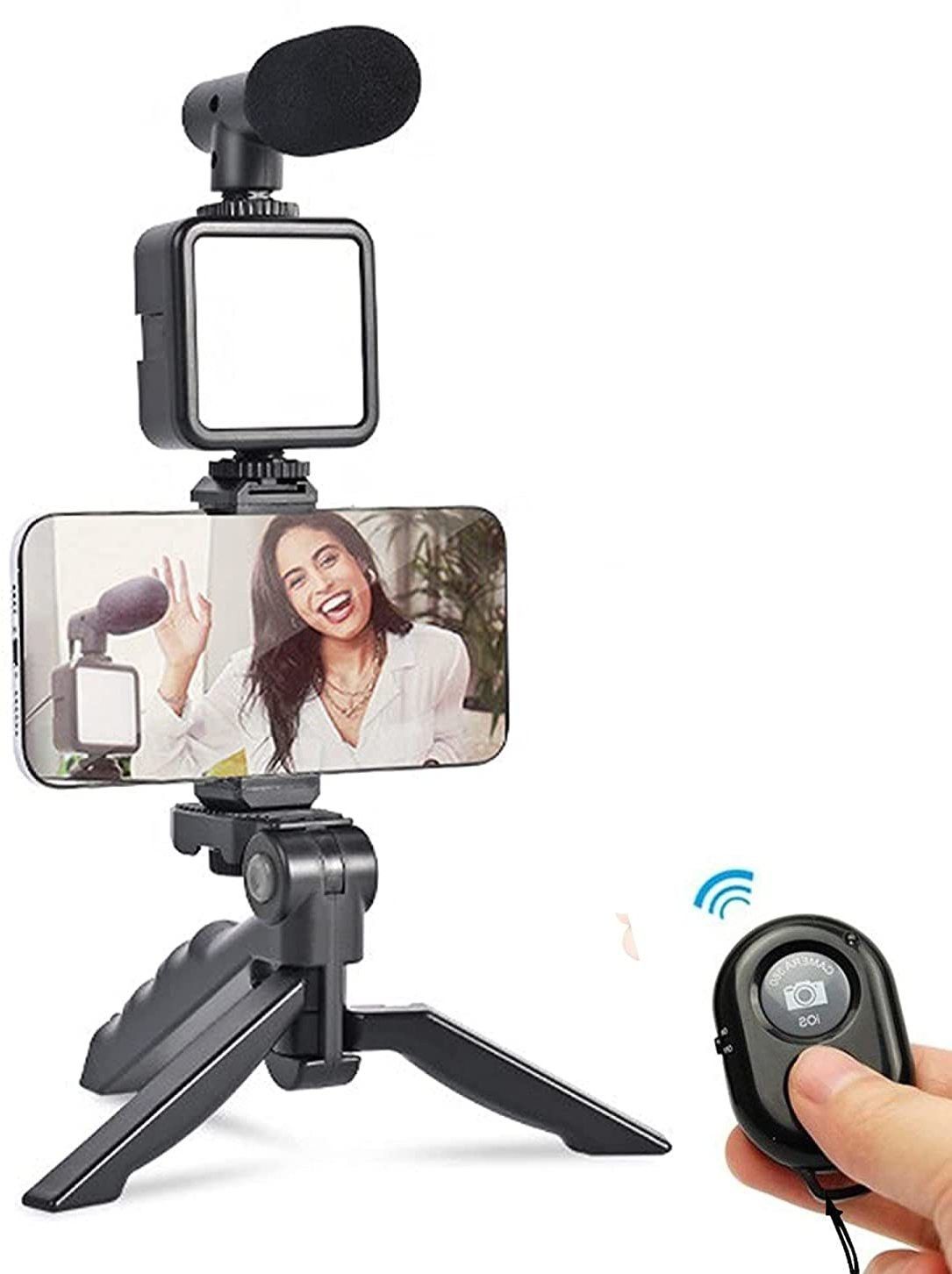 RHONNIUM Vlogging Kit for Video Making. Monopod, Tripod Kit-image-18