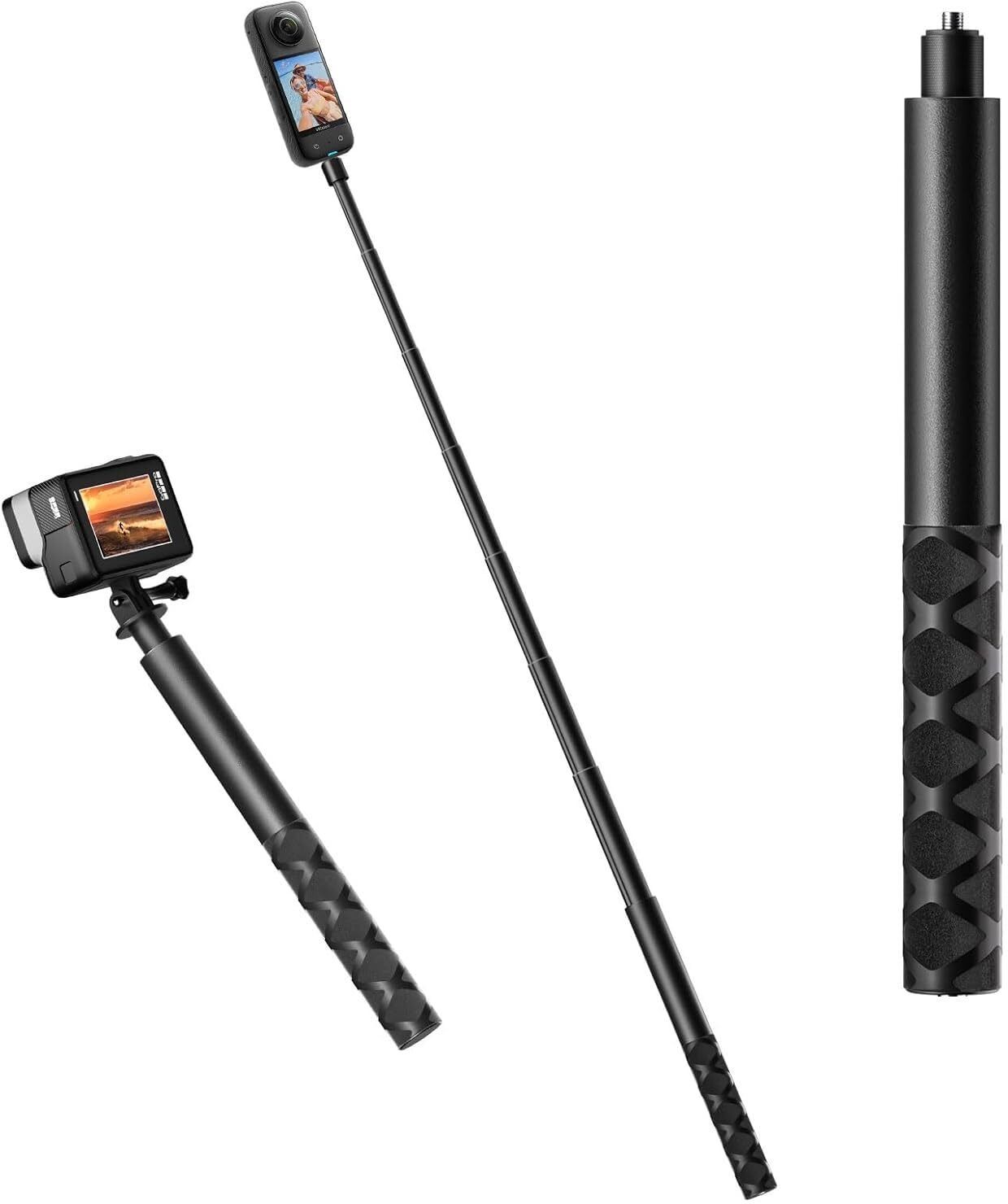 Soopii Ultra-Long Extendable, Lightweight & Durable Selfie Stick for Insta360 & GoPro Monopod, Tripod-picture-10