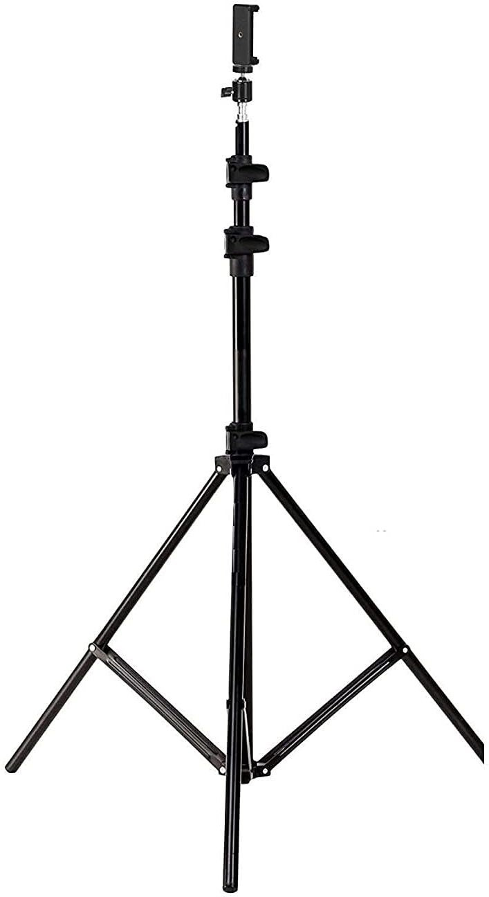 TechBlaze Camera Stand Lightweight & Portable 7 Feet Long Tripod Stand with Mobile Clip Tripod Ball Head image 1