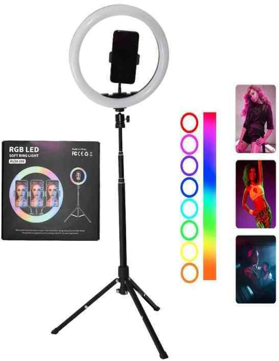 TRUETAG RGB Ring Light 10" With 7 Ft Tripod For Making Reels, Photography Tripod-picture-10
