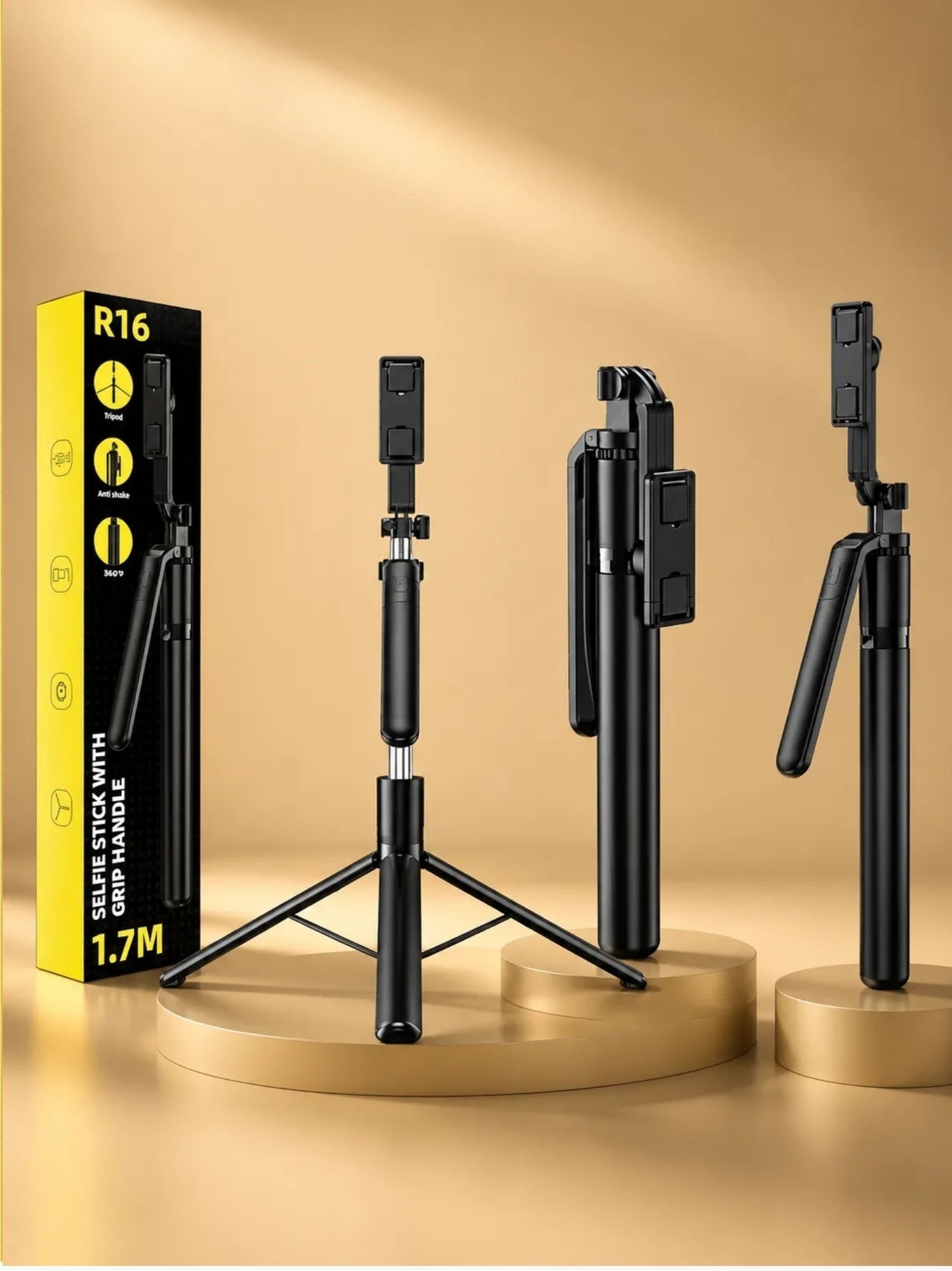 TECH BIRD R16 Selfie Stick Tripod for Photos, Videos & Reels/200 Tripod Kit-image-2