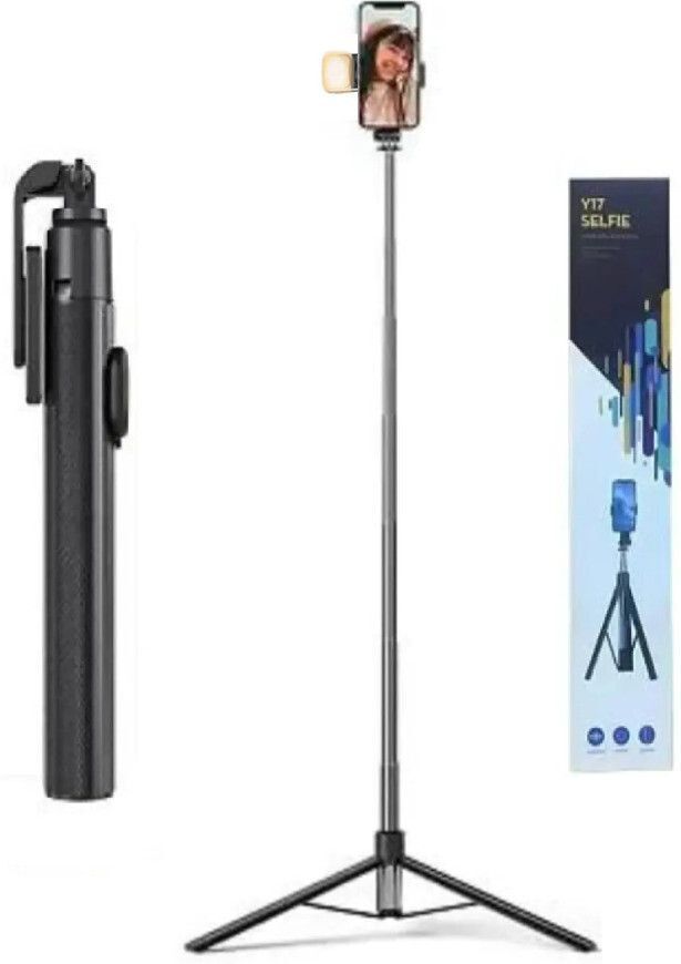 Pharaoh 170cm Phone Selfie Stick with Tripod & LED Light for Vlogging Tripod, Monopod Kit, Tripod Kit-image-39