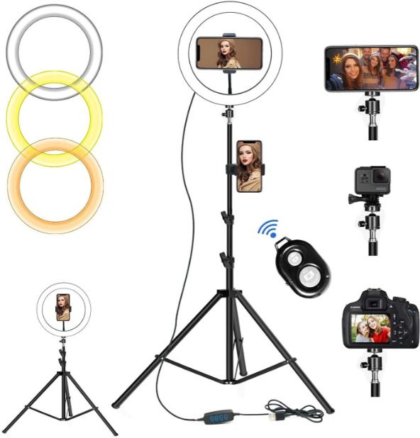 SHUDAUSHI Tripod Stand With Bluetooth Phone And Camera Adjustable Aluminium Big Combo Monopod Kit, Tripod, Tripod Kit, Tripod Ball Head-image-9