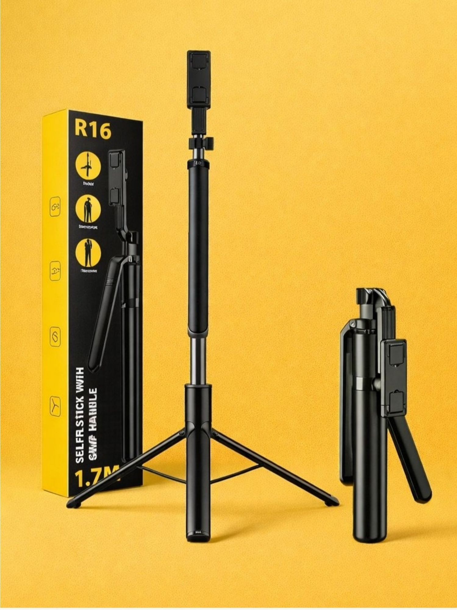 TECH BIRD R16 Selfie Stick Tripod for Photos, Videos & Reels/150 Tripod Kit-image-48