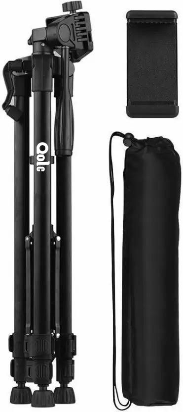 Qolic 55-Inch Portable 3366-A Tripod – Lightweight & Adjustable with Mobile Holder Tripod Kit, Tripod-image-11