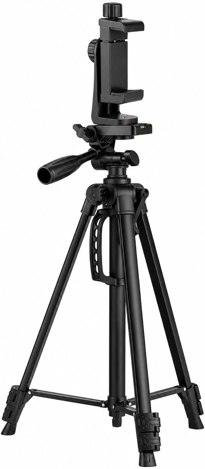 FITRIC 3366 Mobile Tripod with Phone Holder and Bubble Level for Stable Shooting Tripod-image-23