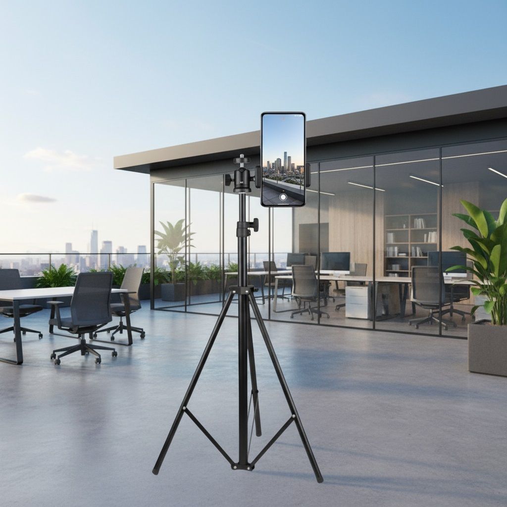 JIEMA Lightweight & Portable 7 Feet Tripod Stand with Adjustable Clip Holder R2S Tripod, Tripod Ball Head, Tripod Clamp-image-35