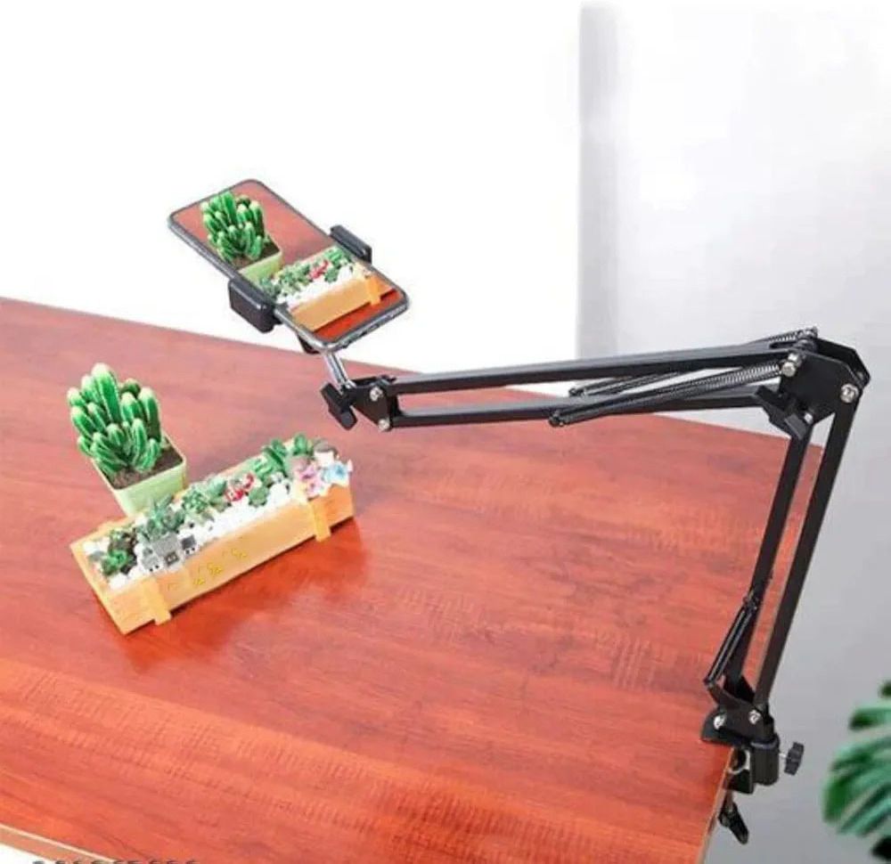 Wanzhow Best Photography Mobile Tablet Stand Holder Tripod for Overhead Video shooting Tripod, Tripod Clamp, Tripod Ball Head, Monopod, Tripod Bracket-image-33