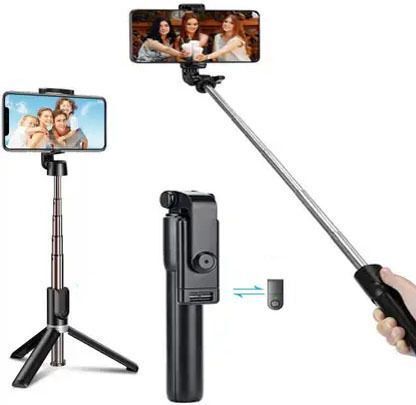 ZmiZc R1 Selfie Stick Wireless With Remote Adjustable For Mobile Phone SFT-124 Tripod-image-22