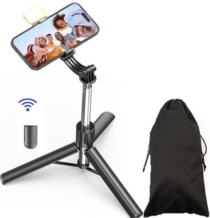 SOJUBA R1S-L LED Fill Light 3in1 R1S-L Extendable & Portable Selfie Stick Holder+Bag Tripod, Tripod Kit, Tripod Clamp, Monopod, Monopod Kit-picture-36