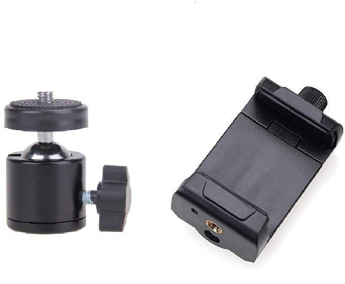 subton Tripod Ball Head with Mobile Holder Mount Adapter|Camera Stand Clip Bracket Screw Lock Mobile Holder with Vertical and Horizontal Mode Video Recording|Compatible with All Mobile Phone, Tripods and Cameras Tripod-image-17