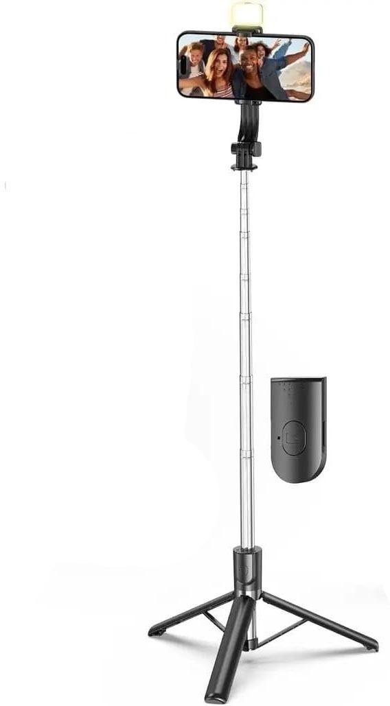 BUFONA Selfie Stick Stand with BT Remote Desktop Stand Live Streaming Mobile Holder Tripod, Tripod Kit, Monopod-image-8