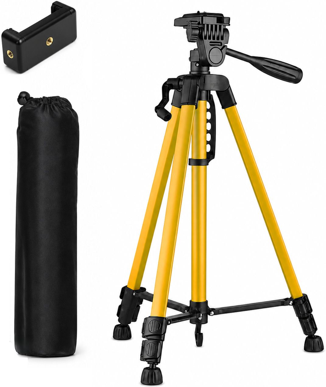 Bestor Portable Tripod Stand 360° Adjustable Ball Head with Removable Mobile Clip Tripod-image-40