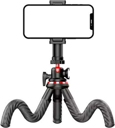 Flipkart SmartBuy Portable tripod Stand 360 degree Adjustable ball head removable phone clip Tripod