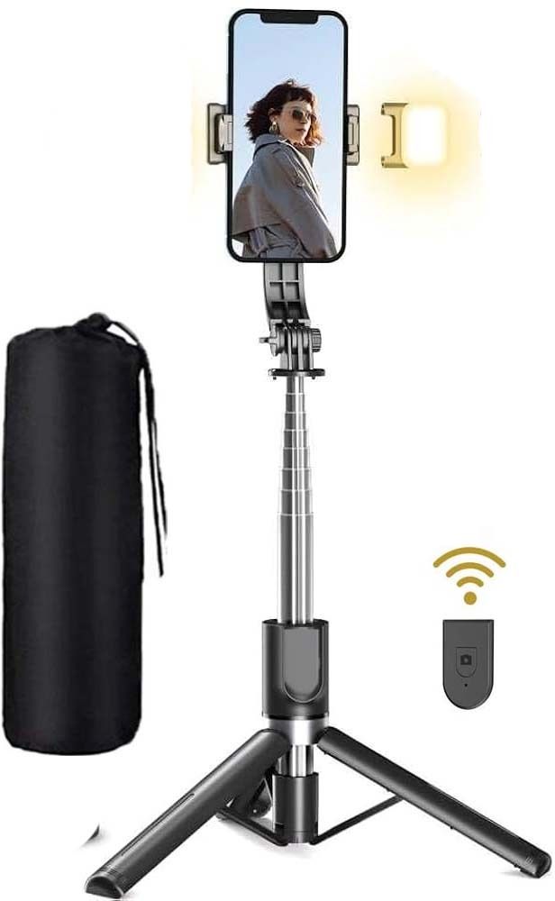 POZUB R7S-L 3in1 LED Fill Light Multi function Photography Remote Mobile Holder Stand Tripod, Tripod Kit, Tripod Clamp, Monopod-image-49