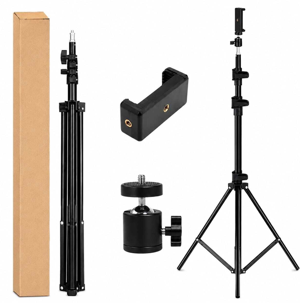 SaiVerse Tripod for Mobile 7 Feet | Metal Camera Stand with 360° Ball Head Tripod, Tripod Ball Head, Tripod Kit-image-29