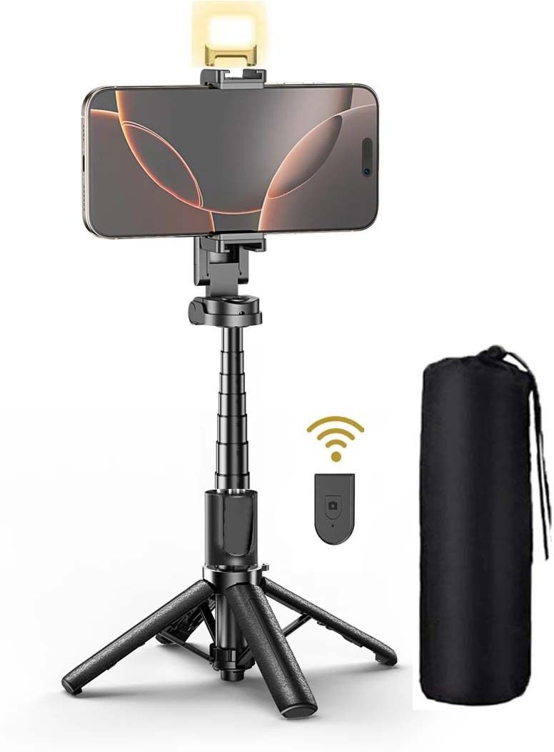 POZUB 3in1 LED Fill Light Multi function Photography Remote R7S-L Mobile Holder Stand Tripod, Tripod Kit, Tripod Clamp, Monopod-image-37