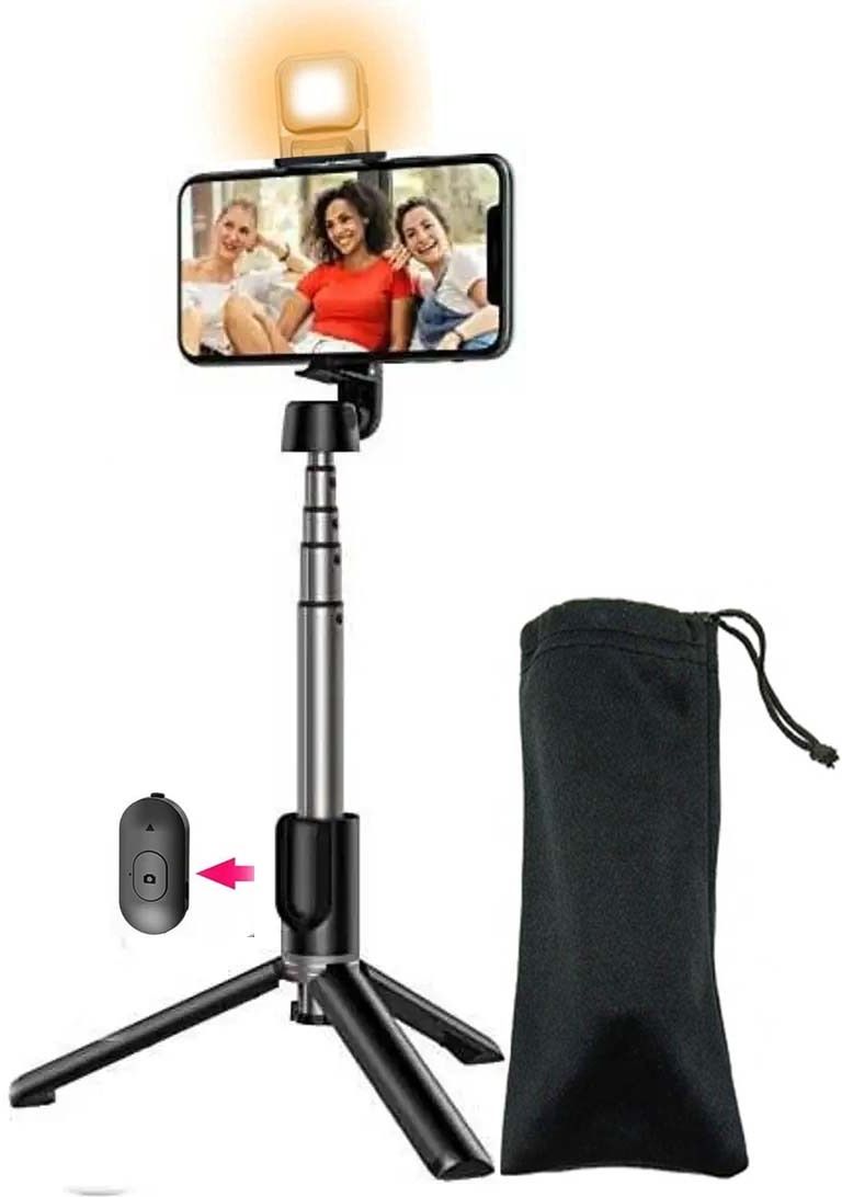 POZUB Smart Selfie Phone Holder Camera Flash Brackets Best Use For Make Videos Stand Tripod, Tripod Kit, Monopod, Monopod Kit-image-39