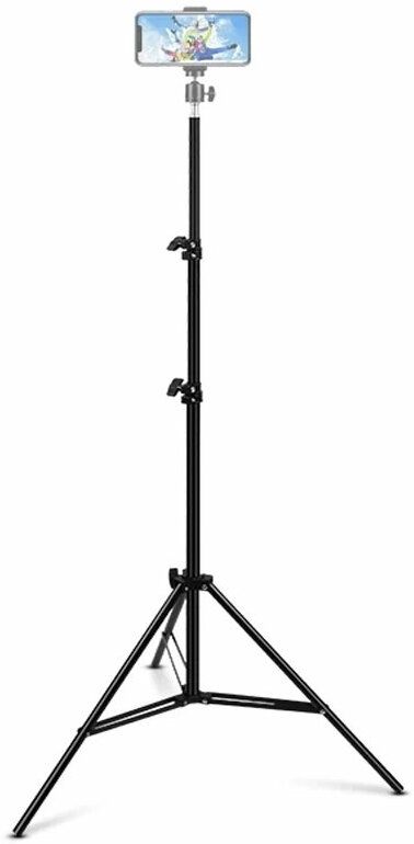 Treadmill 2.1 metra stand 7-FEET [210 cm]Professional Heavy Duty Big Tripod Stand for Compatible with most Mobile Phone,DSLR,video cameras, digital cameras, still cameras, Action Cameras devices, smartphone adapters and scopes for Selfie/Photo Shoot/Video Shoot/Youtuber/Online Classes ,YouTube ,Instagram Tripod, Tripod Kit, Tripod Bracket-picture-31