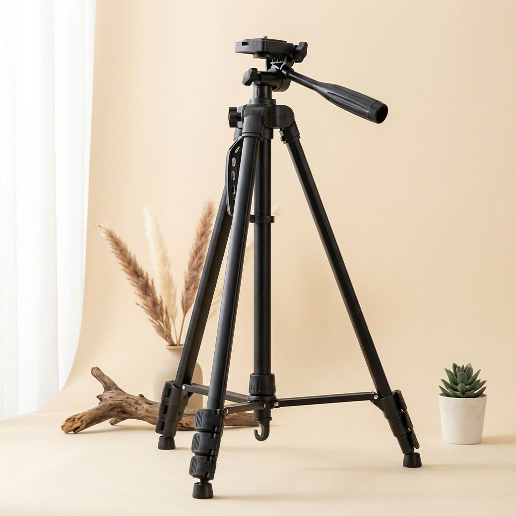 qolic aluminum tripod stand 55 inch for photography & video recording tripod
