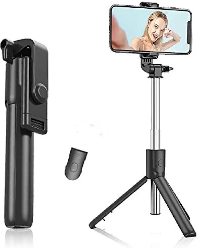 RENTOOR BEST BUY R1 Foldable Wireless Extendable Selfie Stick Monopod Phone Holder Tripod, Tripod Clamp, Tripod Ball Head-image-17