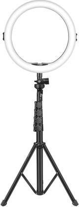 MOTOFLY 3 Brightness Modes LED Bulb Selfie Ring Light Metal Tripod Stand Live Flashlight Tripod, Tripod Kit, Monopod Kit