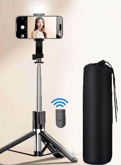 SOJUBA R7S-L Phone Stand Selfie Video Stick with Bluetooth Remote Stand Holder +Bag Tripod, Monopod, Monopod Kit, Tripod Clamp, Tripod Kit-image-35