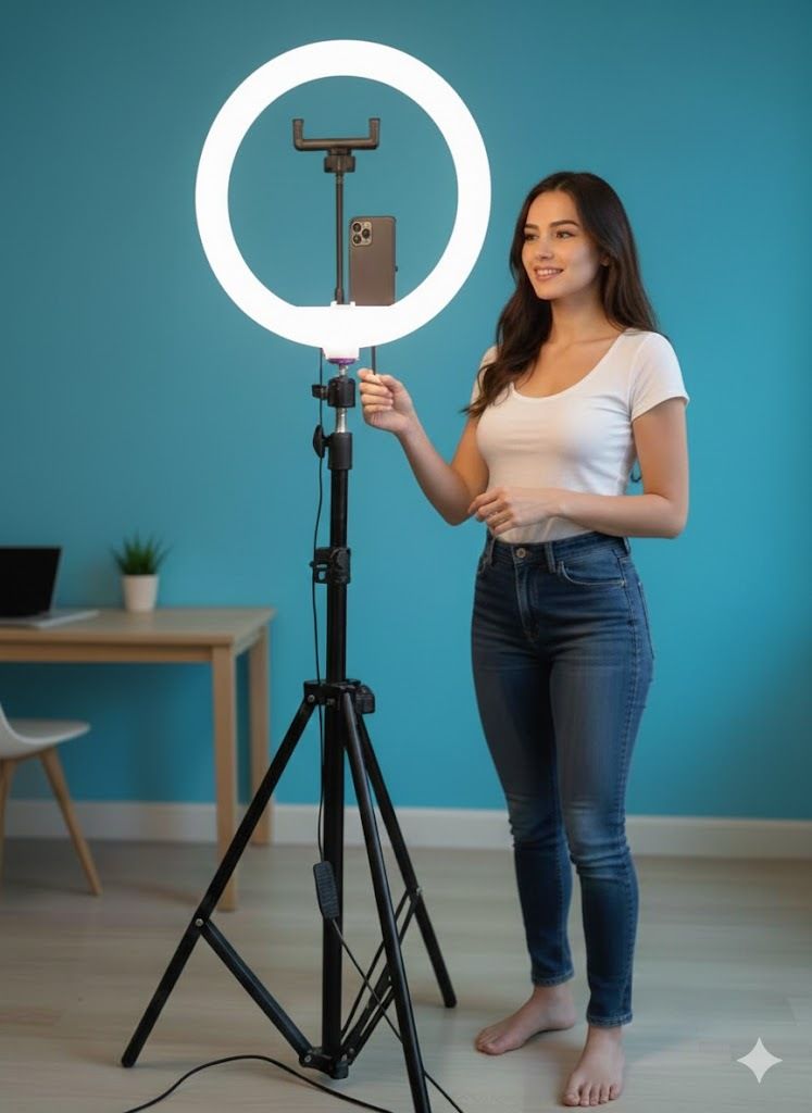 BESTFLY Strong metal Black tripod stand with ring light for phography and video Tripod, Tripod Kit, Monopod, Tripod Ball Head, Tripod Clamp-image-10