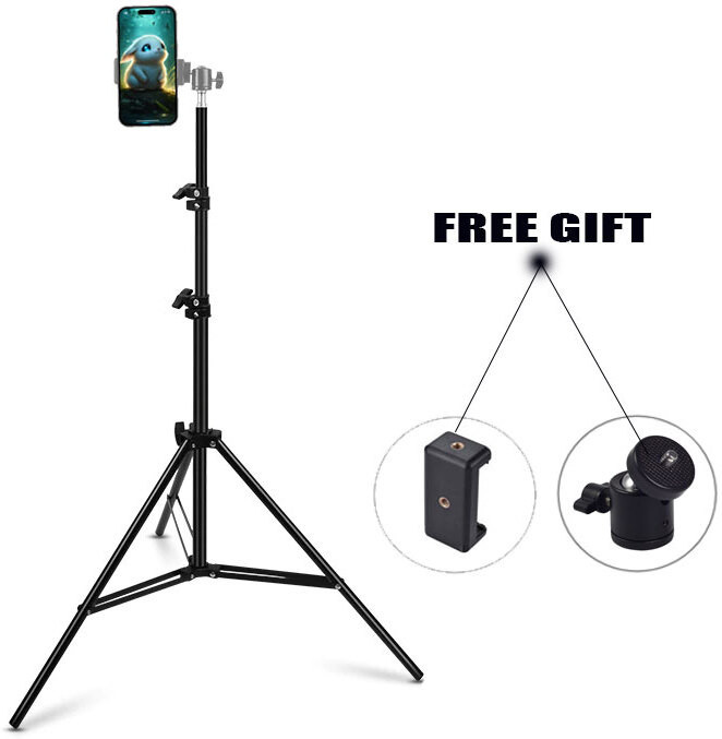 SURYAKUSH Photography Tripod 1/4 Screw for Camera for Ring Light Stand with Adjustable Tripod image 1