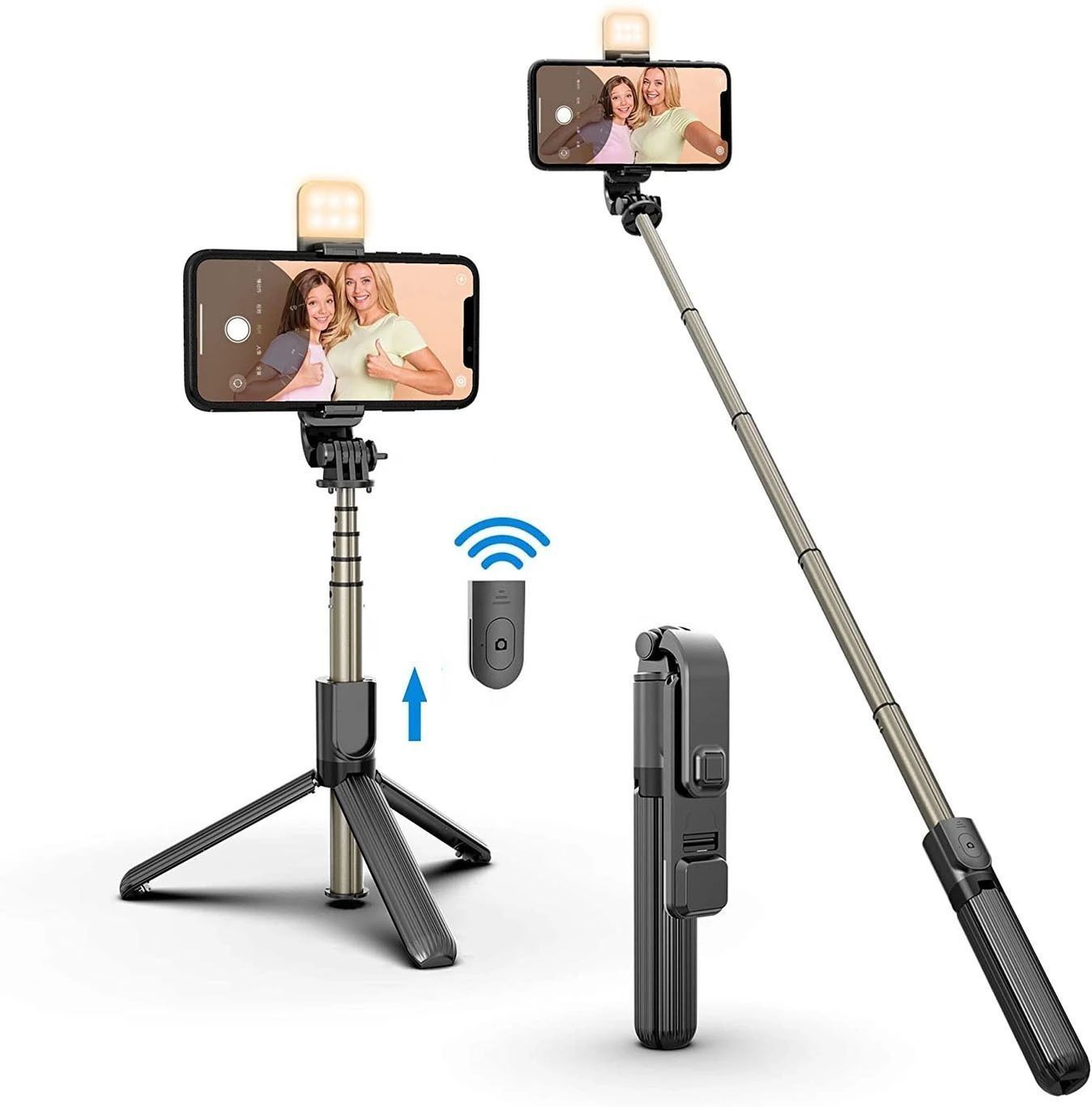 ZmiZc Trendy R1S Selfie Stick With Remote Adjustable Tripod For All Smartphones Tripod-image-8