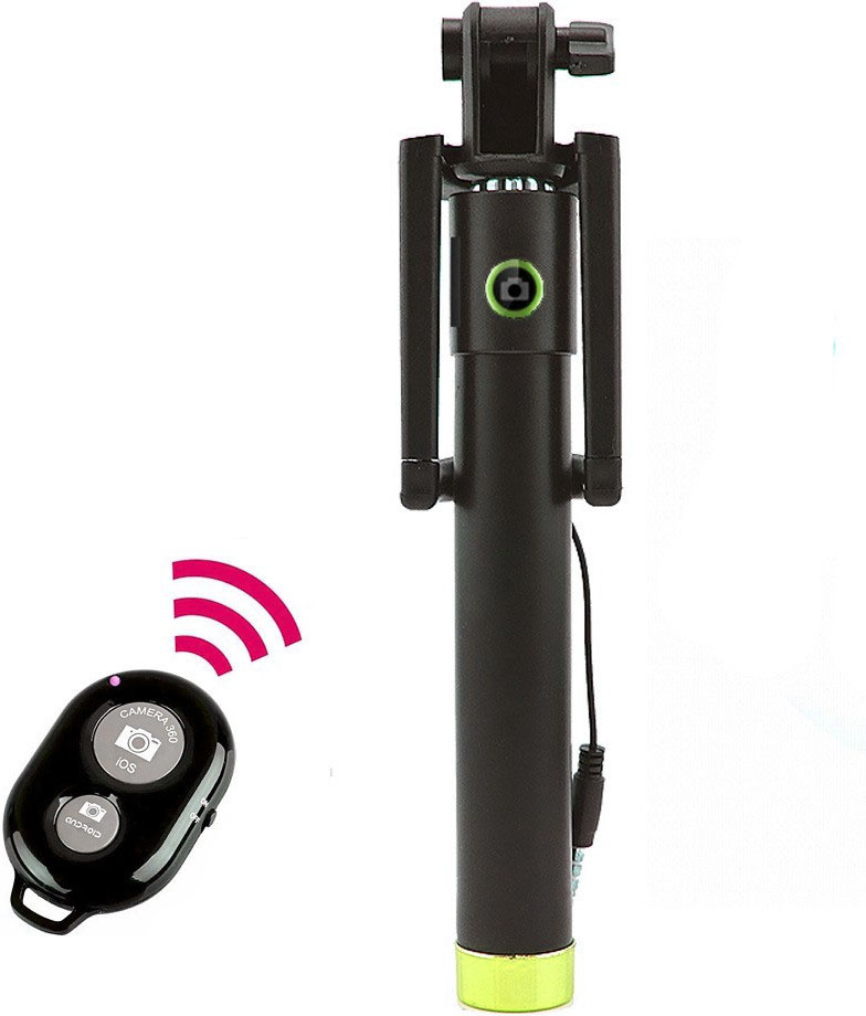 POZUB 2in1 Wired And Bluetooth Selfie Stick Mobile Holder Handheld Extendable Monopod Tripod, Monopod, Monopod Kit, Tripod Ball Head, Tripod Bracket, Tripod Clamp, Tripod Kit image 1