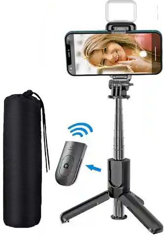 POZUB 3in1 Selfie Stick with Holder Stand BT Extendable Multifunctional Selfie Stick Tripod, Monopod, Monopod Kit-picture-25