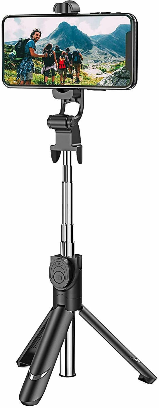 RENTOOR XT-02 Wireless Live Broadcast Extendable Bluetooth Selfie Stick Smartphones Tripod, Tripod Kit, Tripod Clamp-image-33