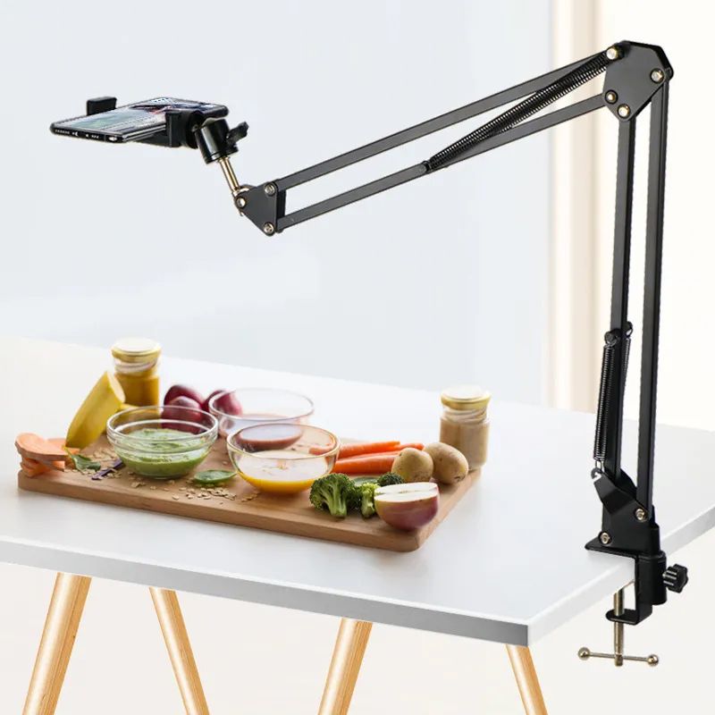 Zohlo Overhead Video Tabletop Stand for Streaming,Overhead Video, Desktop,Office Tripod, Tripod Clamp, Tripod Bracket, Tripod Ball Head-image-9
