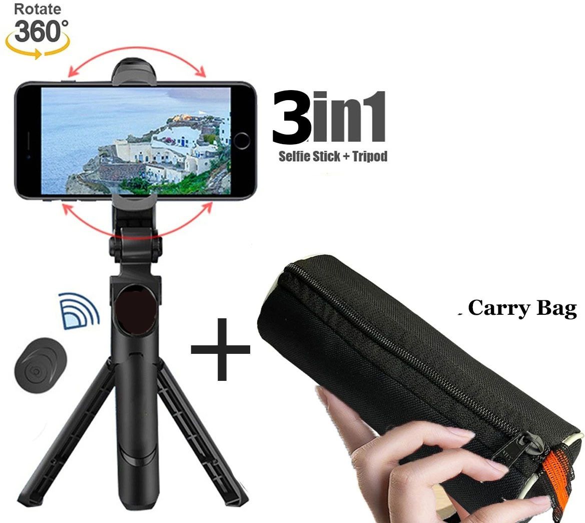 POZUB Remote Control Selfie Stick Tripod Video Stand In Gimbal Stabilizer+Carry Pouch Tripod, Tripod Kit, Monopod, Monopod Kit, Tripod Ball Head, Tripod Bracket, Tripod Clamp-image-39