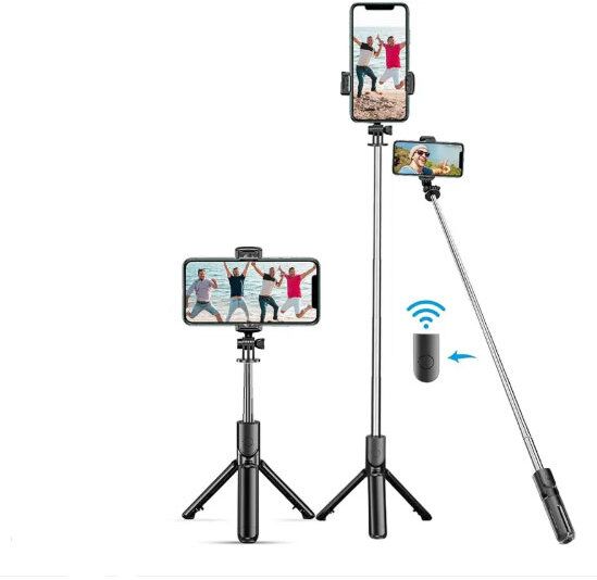 RENTOOR R1 Selfie Stick With 360 Degree Rotation Bluetooth Extendable Selfie Stick Tripod, Tripod Clamp, Tripod Ball Head-image-26