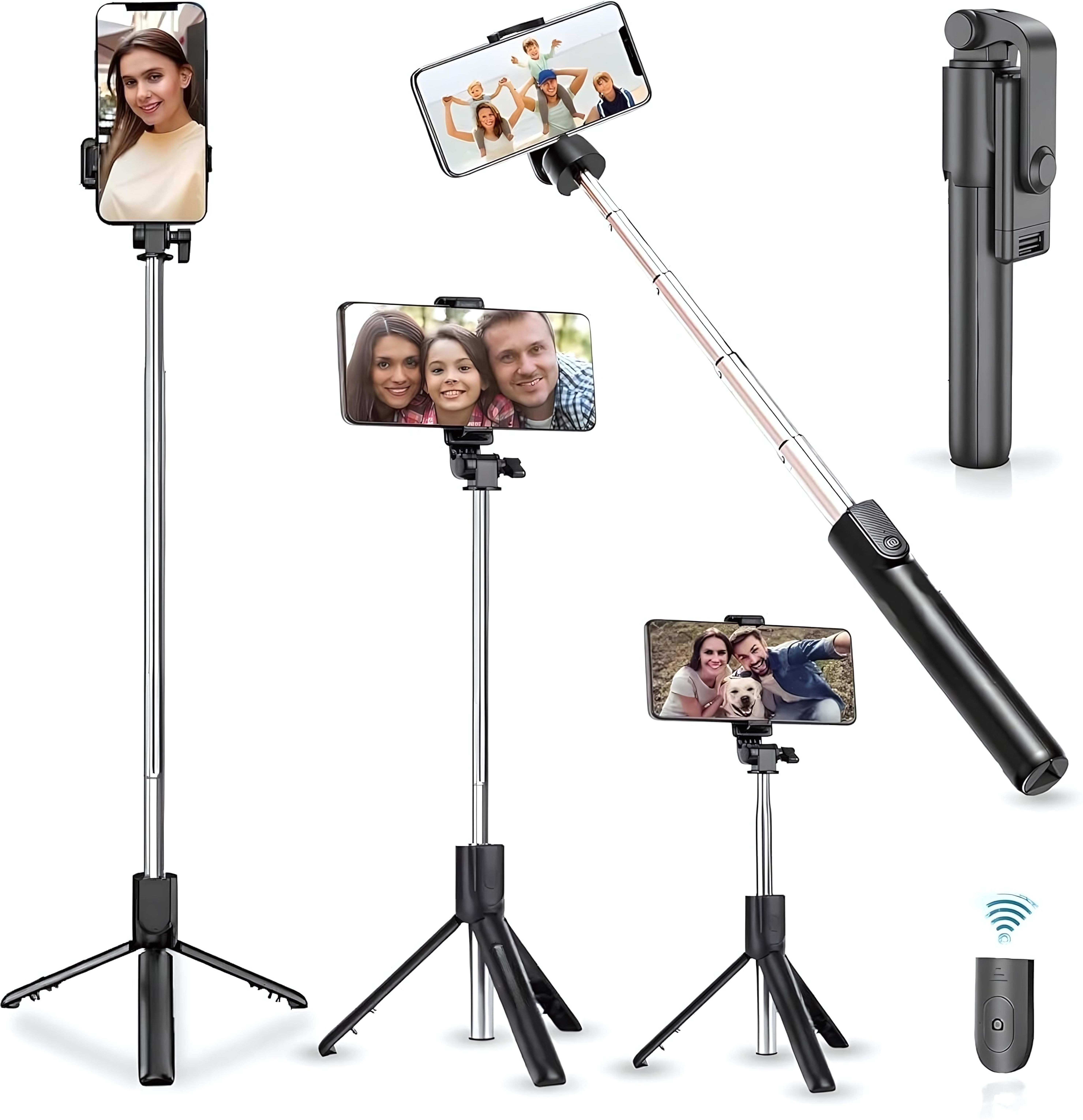 NAFA Professional Mini Portable and Foldable Tripod with Wireless Bluetooth Remote Tripod-image-7
